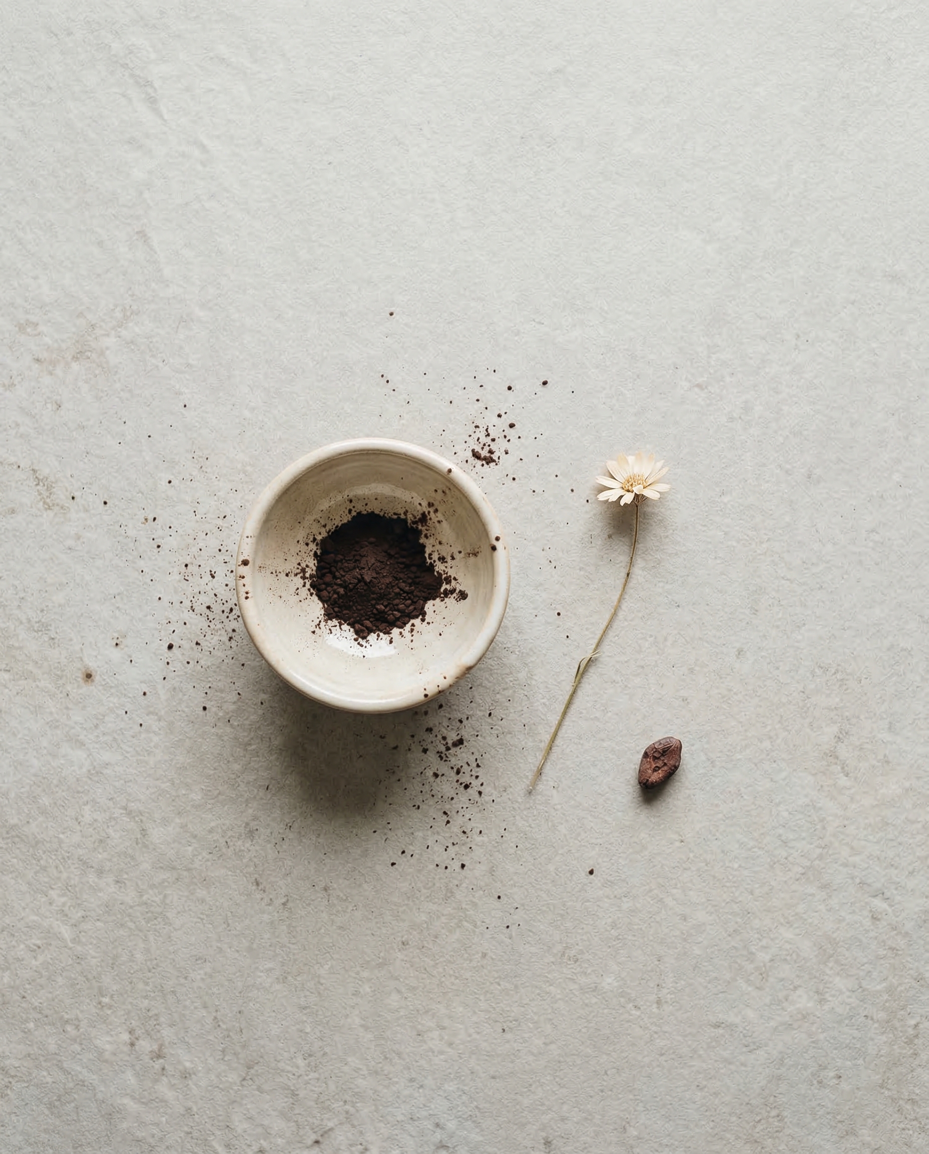 Zen kakao flatlay