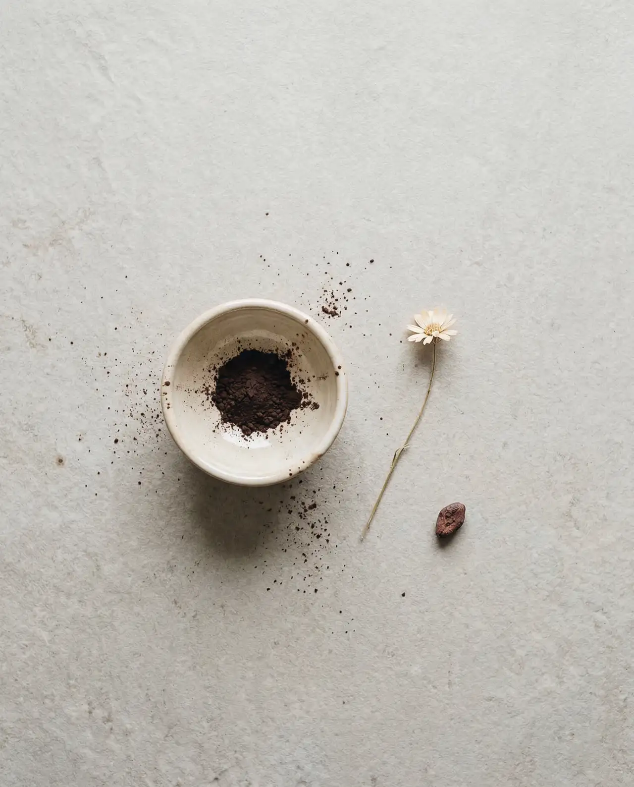 Zen kakao flatlay